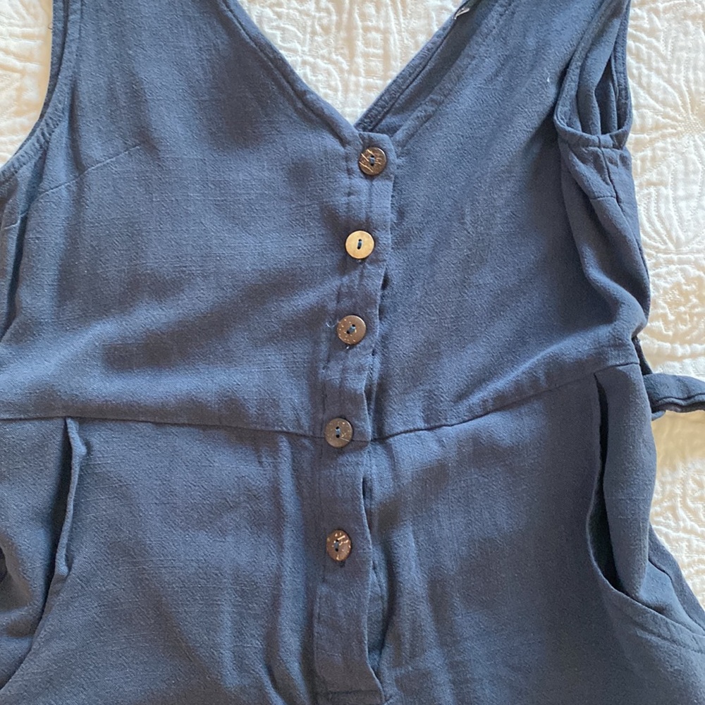 Vici garner romper- navy blue - Picture 3 of 4